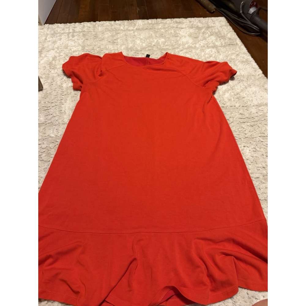 Women's 2XL Red Ann Taylor Short Sleeve Dress